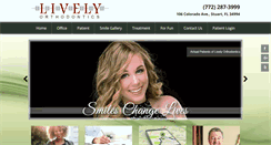 Desktop Screenshot of livelyorthodontics.com