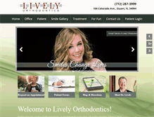 Tablet Screenshot of livelyorthodontics.com